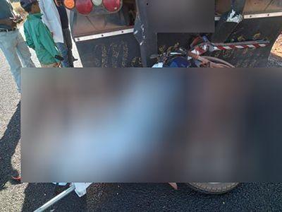 NA MT-109: Motoqueiro morre na hora após bater moto em traseira de caminhão parado na pista em Canabrava do Norte