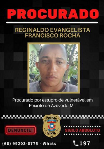 PROCURADO Pai que drogou e abusou da própria filha em MT é procurado pela polícia