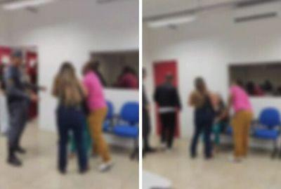 NA CAPITAL: Mulher parte pra cima do acusado de matar o filho dela e acaba presa