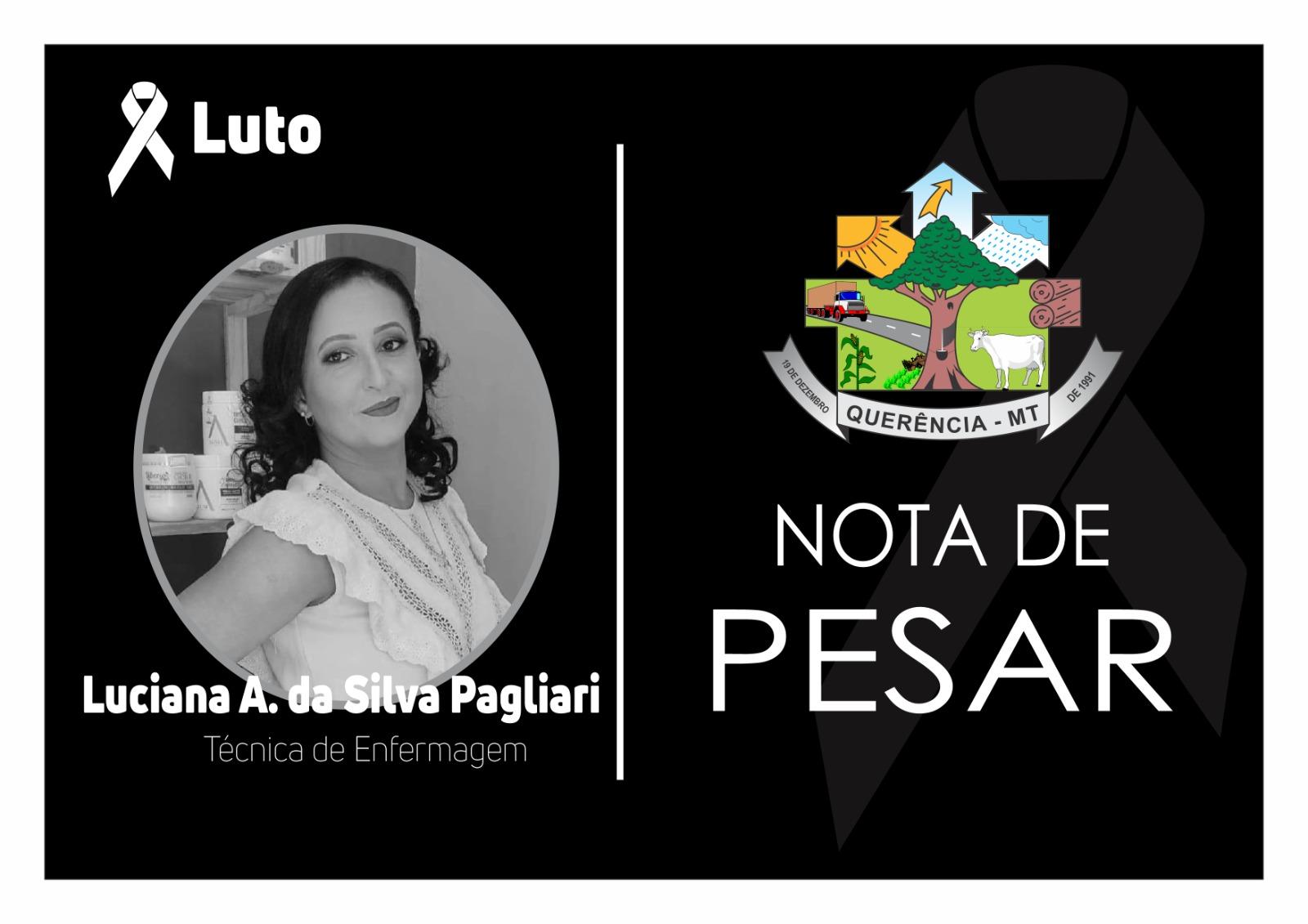 É com profundo pesar que recebemos a triste notícia do falecimento da querida servidora Luciana Alves da Silva Pagliari.