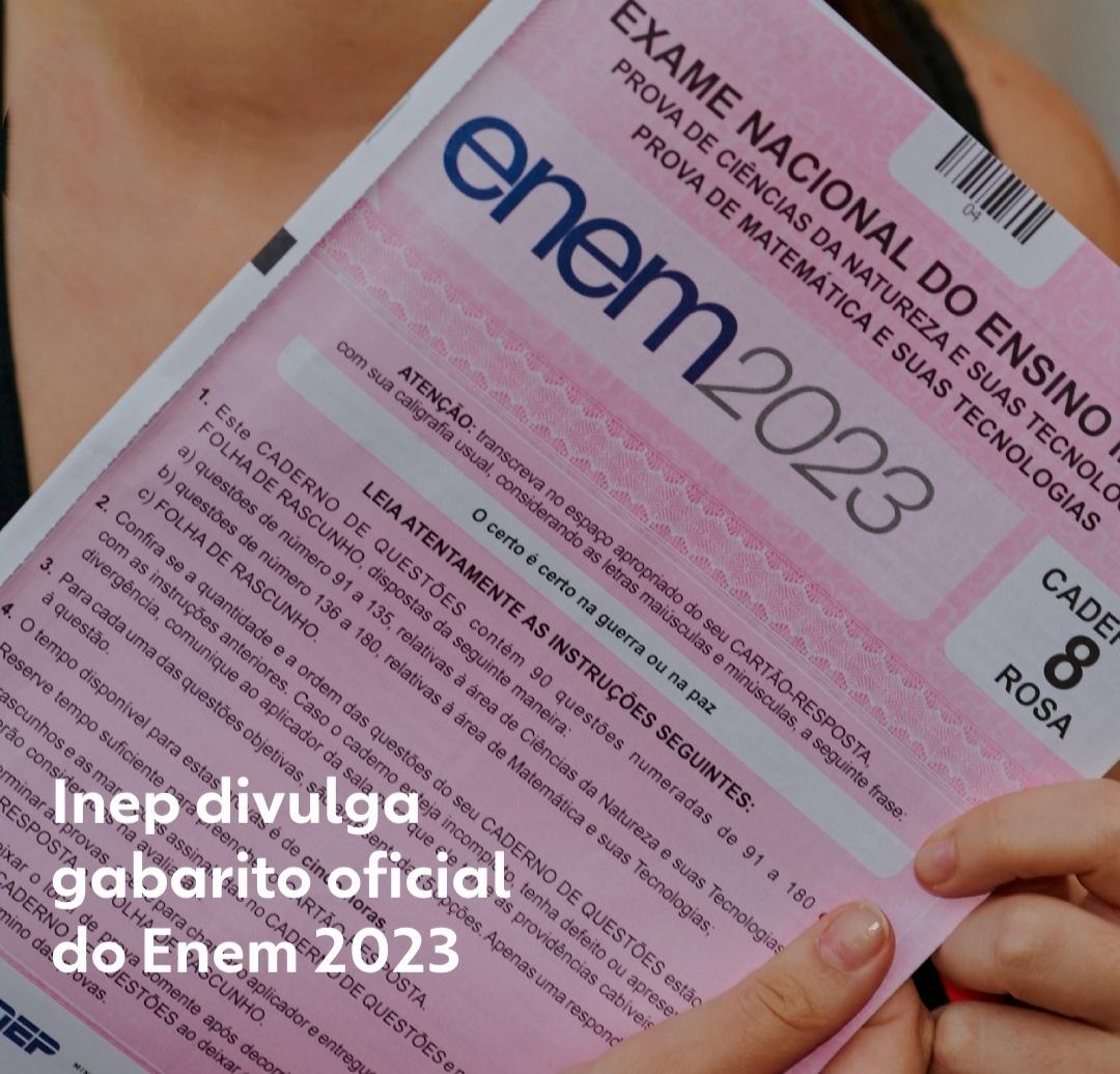 Enem 2023: gabarito oficial é divulgado; saiba como acessar