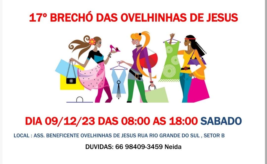 Ovelhinhas de Jesus realiza 17º Brechó Beneficiente