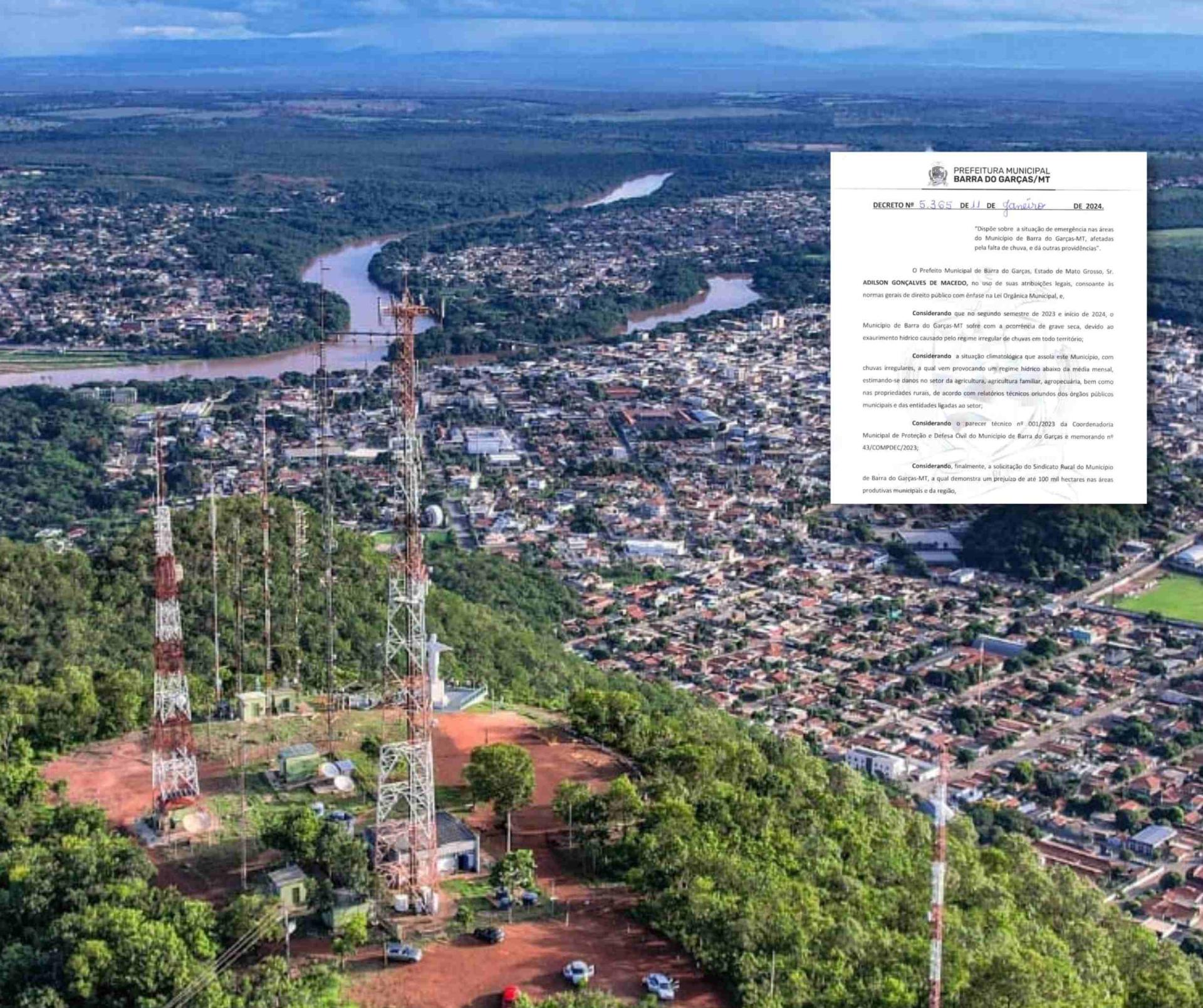 Barra do Garças declara situação de emergência diante da seca prolongada