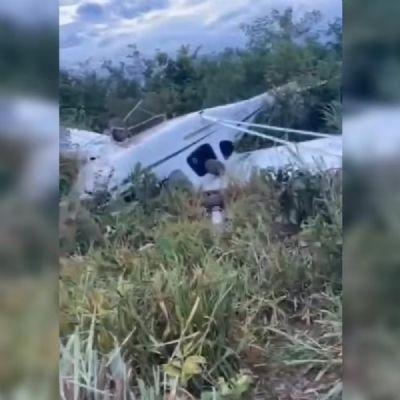ACIDENTE: Avião cai após perder potência na decolagem e piloto sai ileso em Nova Xavantina (MT)