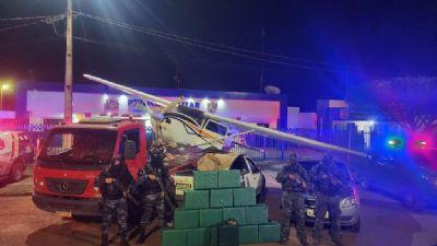 TRANSPORTANDO A DROGA: Boliviano é preso pilotando aeronave com 460 kg de cocaína no interior de MT