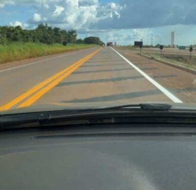 VOLTA A NORMALIDADE Pista fechada após construção de desvio no km 51 da BR-158 volta a ser liberada