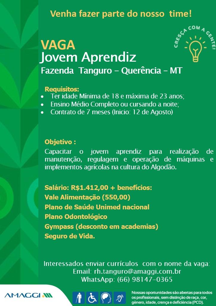 Sindicato Rural e o SENAR/MT promove programa de Aprendizagem em Mecanização Agrícola