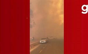 VÍDEO: incêndio de grande proporção atinge lavoura de milho e deixa região coberta de fumaça em MT