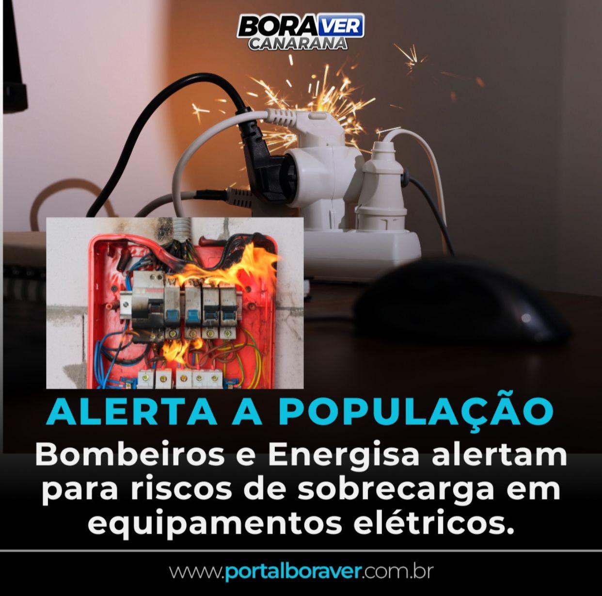 Bombeiros e Energisa alertam para riscos de sobrecargas em equipamentos elétricos