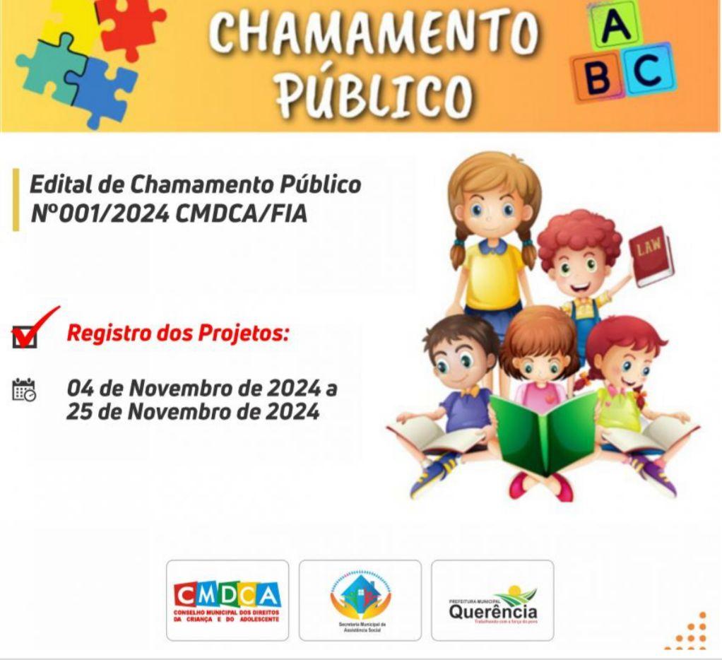 CHAMAMENTO PÚBLICO PARA SELEÇÃO DE PROJETOS TEMÁTICOS RELATIVOS À PROMOÇÃO, PROTEÇÃO E DEFESA DOS DIREITOS DA CRIANÇA E ADOLESCENTE