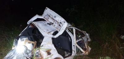 FATALIDADE: mulher morre e dois ficam feridos em acidente entre moto e carro na MT-437