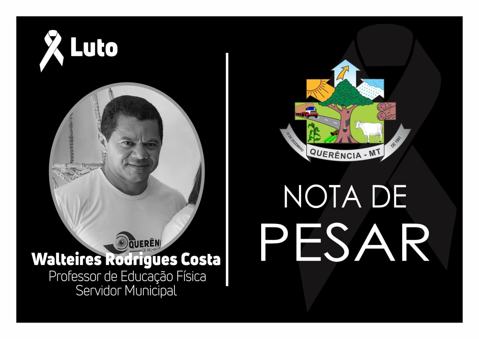 Walteires Rodrigues Costa, nascido em 24 de novembro de 1976