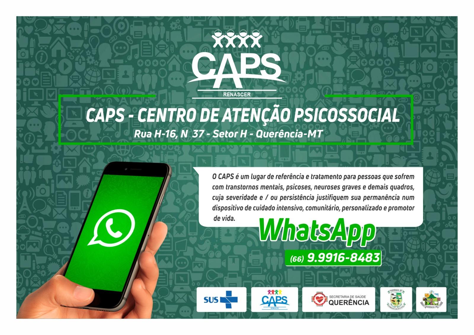 CAPS - Centro de Atenção Psicossocial Renascer de Querência-MT.