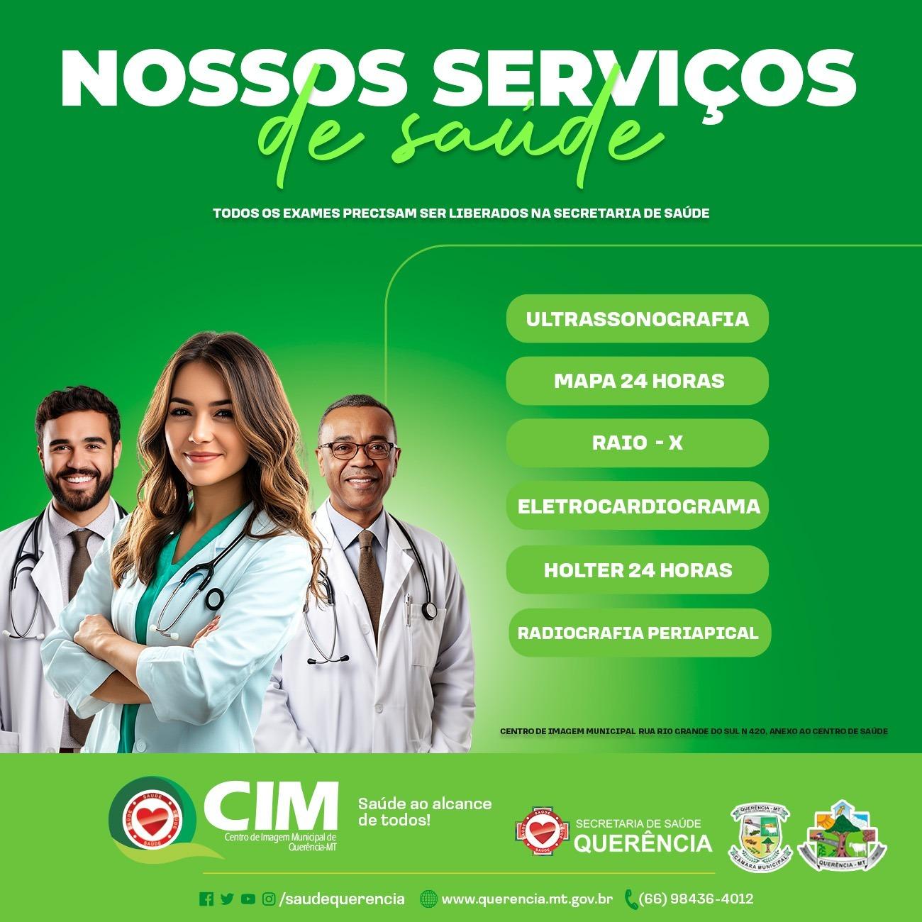 Centro de Imagem Municipal de Querência: Serviços de Saúde