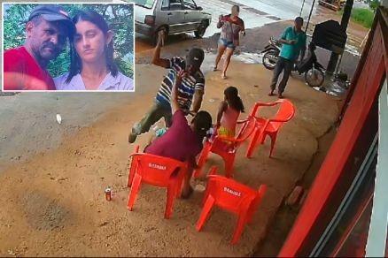Homem mata esposa que segurava a filha de 3 anos no colo