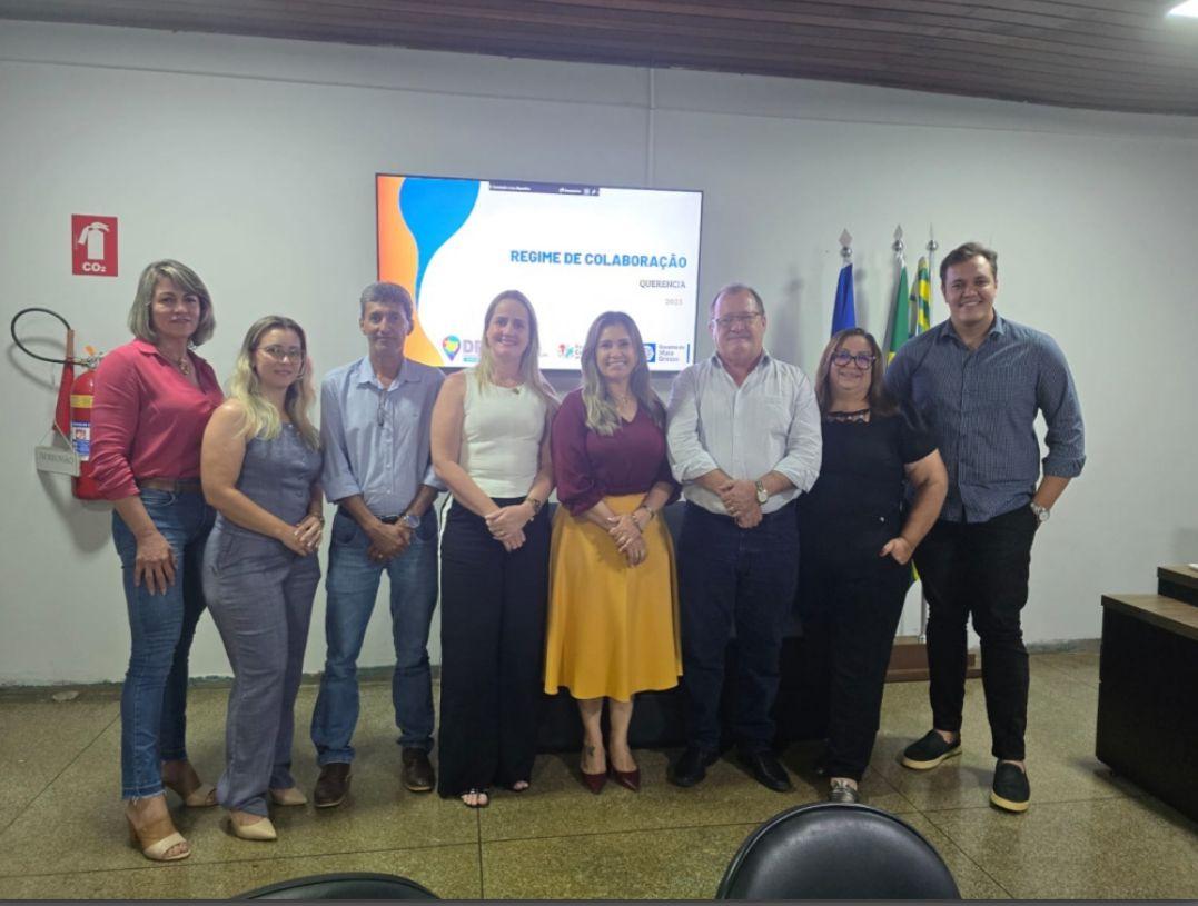 prefeito Gilmar Wentz e secretaria da educação realizam reunião com a Diretora Regional de educação(DRE) do polo  de Barra do Garças