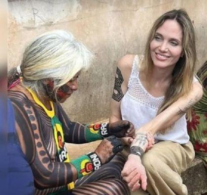 Deputada de MT questiona visita da atriz Angelina Jolie a aldeia em São José do Xingu