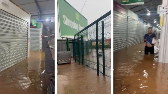 Forte chuva alaga Shopping Popular e comerciante diz: 