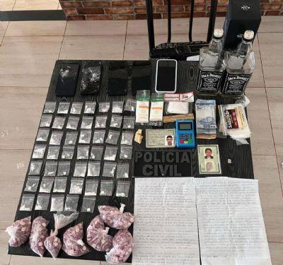 Polícia Civil apreende quase 500g de cocaína em residência em Vila Rica (MT); jovem é preso e adolescente apreendida
