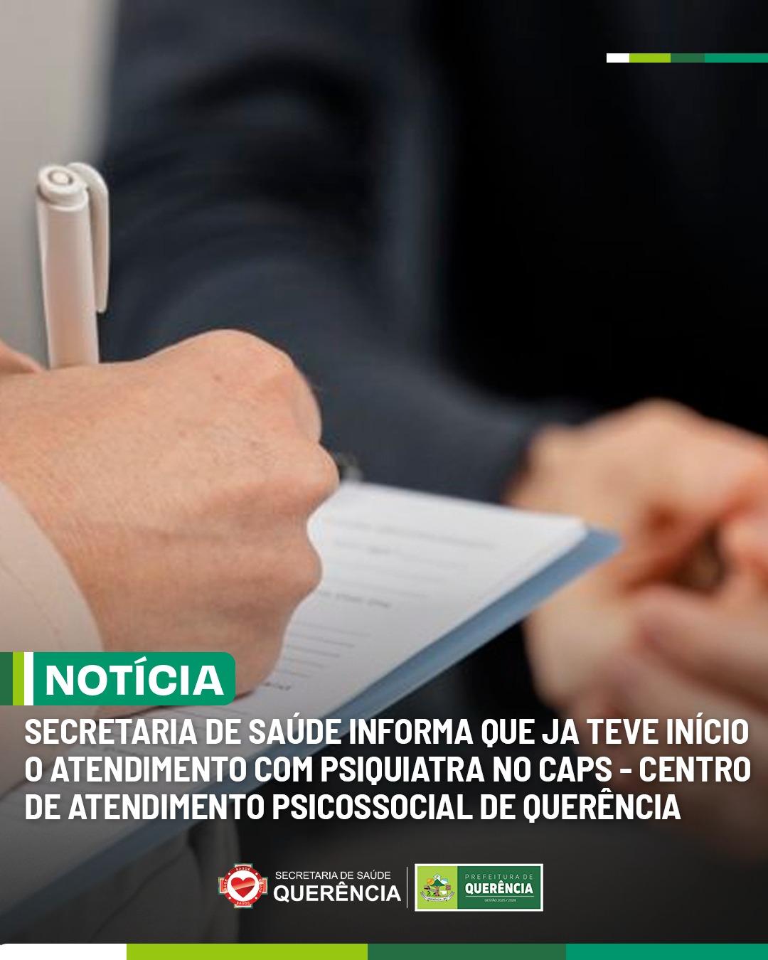 COMUNICADO IMPORTANTE – CAPS Querência-MT