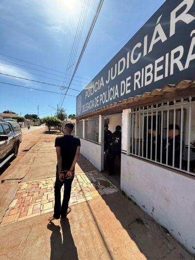 Polícia Civil de Ribeirão Cascalheira prende homem condenado a mais de 12 anos por tráfico de drogas