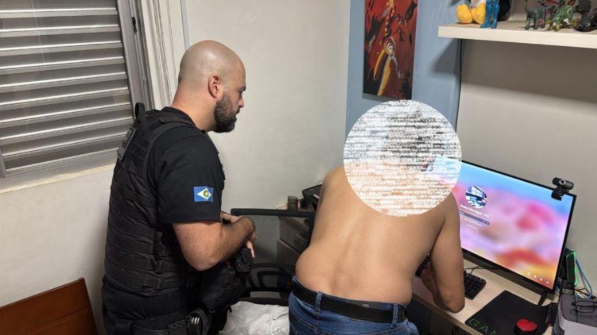 Polícia cumpre mandados em combate à pornografia infantil em cidade do Araguaia, na capital e outros municípios do estado