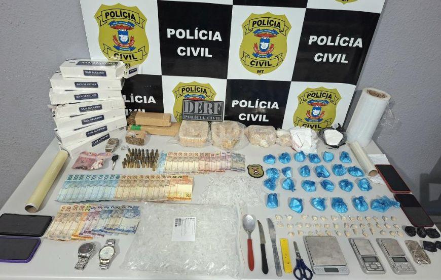 Polícia Civil apreende drogas, munições e resgata animais silvestre em operação em Porto Alegre do Norte (MT)