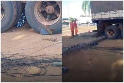 Caminhoneiro morre atropelado pelo próprio veículo em MT