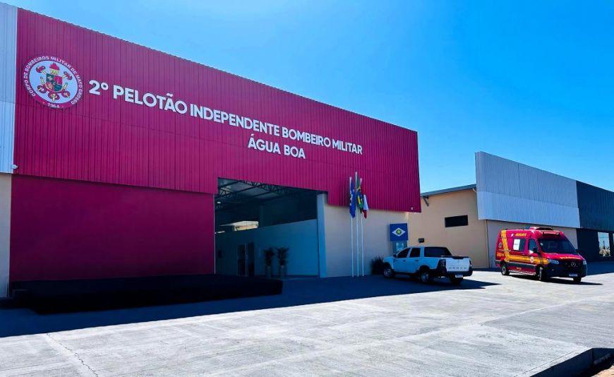 Corpo de Bombeiros inaugura nova unidade em Água Boa (MT)