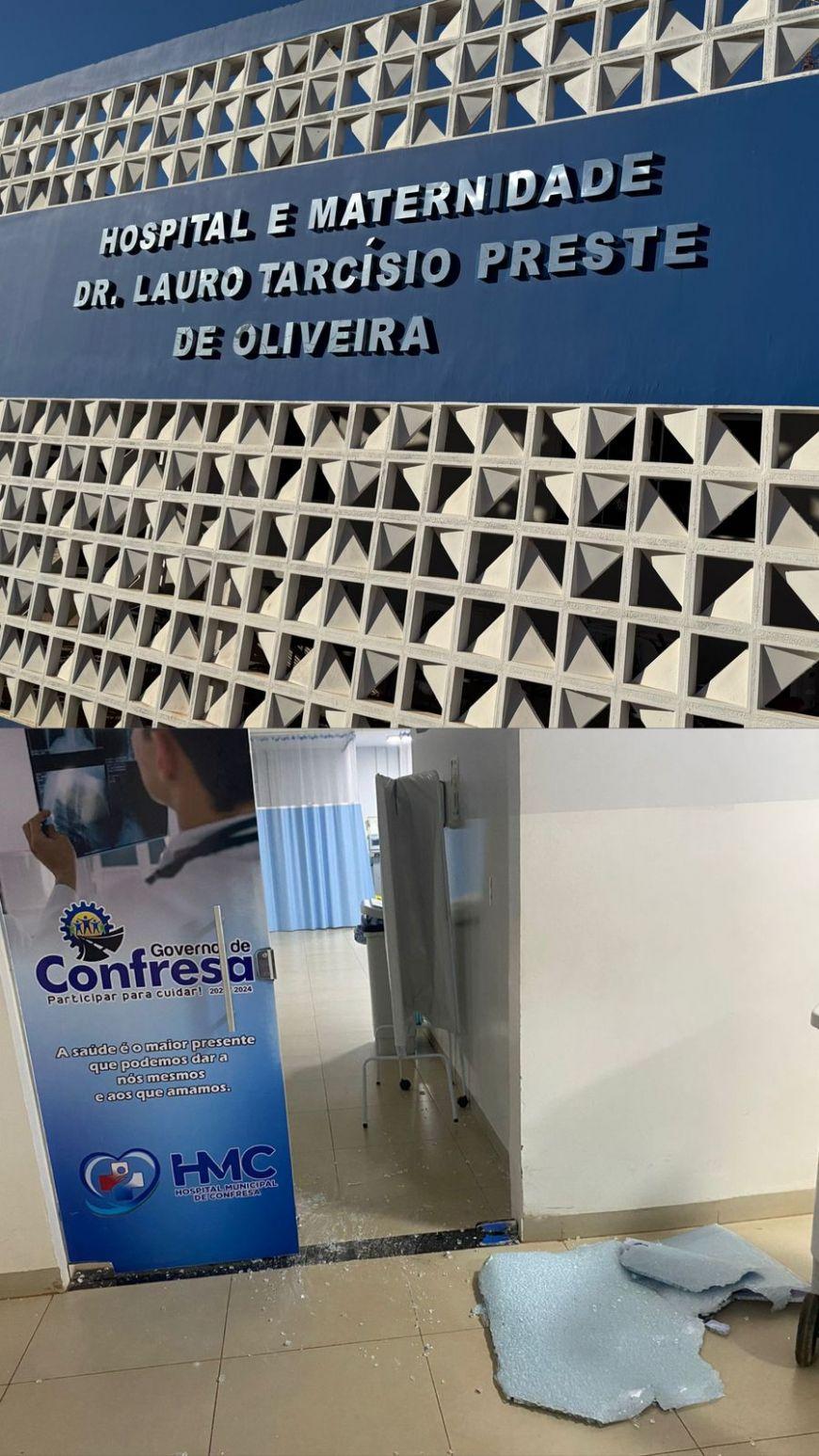 Homem agride companheira com tesoura e invade hospital de Confresa (MT) transtornado; caso está sob investigação