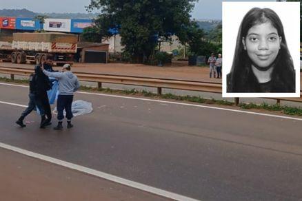 Polícia identifica jovem atropelada após tropeçar e cair na pista