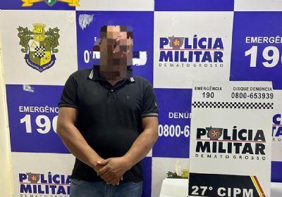 Com mandado de prisão em aberto, homem é preso em Confresa (MT) após agredir a esposa