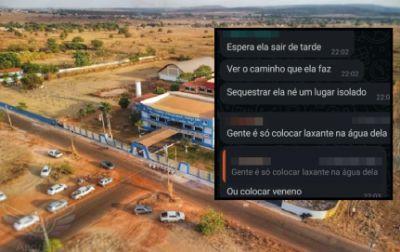 Prints mostram planos de alunos para sequestrar e torturar professora em Confresa (MT); veja