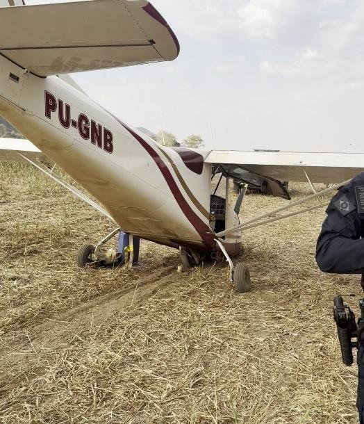 Ação da PM e PJC apreende entorpecentes após queda de aeronave em zona rural na região do Araguaia