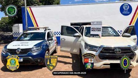 Dois homens são presos com veículo furtado e munições em Confresa (MT)