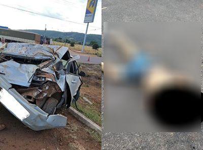Motorista é arremessado durante capotamento e morre em pátio de posto de combustíveis em Confresa (MT)