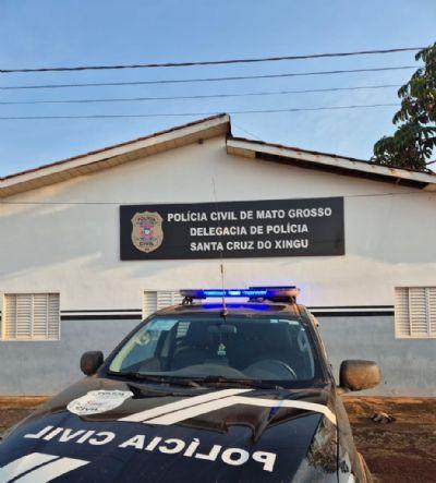 Polícia faz busca e apreensão na casa de suspeito de estuprar criança de 7 anos e armazenar conteúdo pornográfico infantil no celular em Santa Cruz do