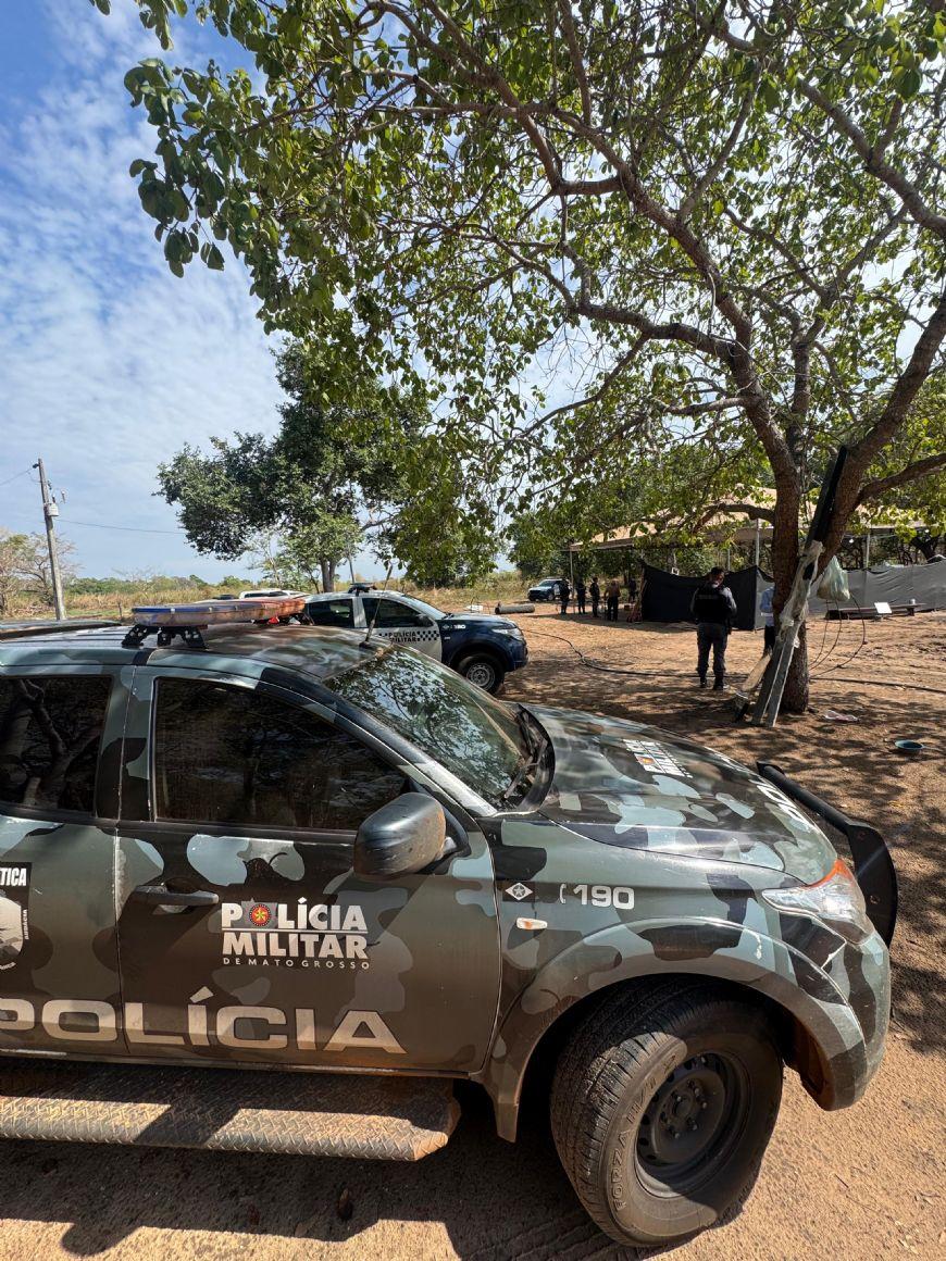 Polícia Militar atua em suposta invasão de terras em cidade do Araguaia (MT)