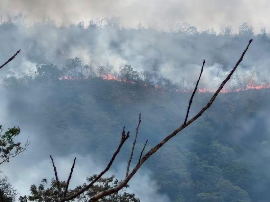 Suspeito é preso por caçar animais e tentar provocar incêndio no Parque Estadual Serra Azul em MT