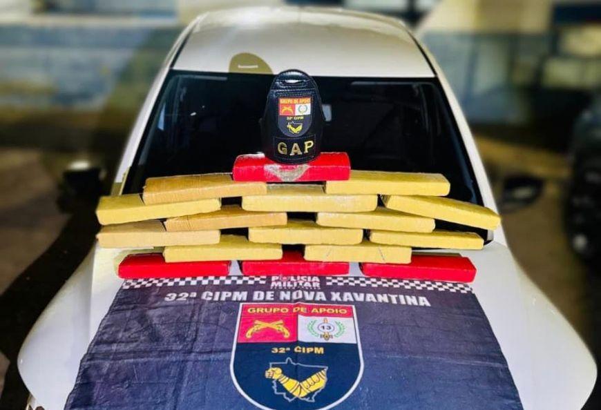 Casal de faccionados tenta fugir da polícia com 18 kg de maconha em Nova Xavantina (MT)