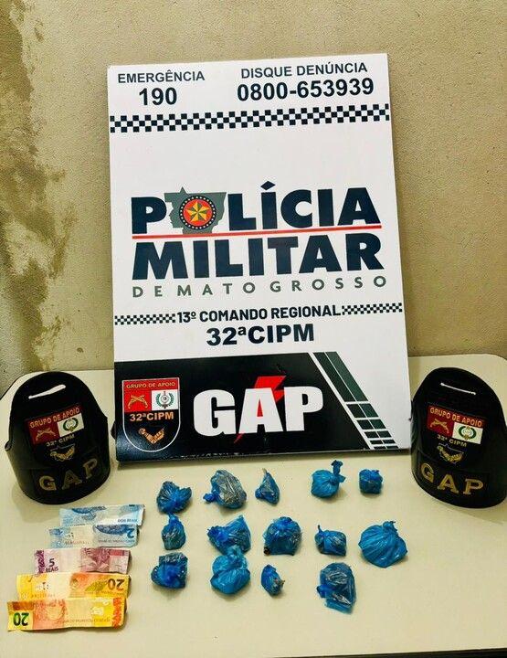 Dois faccionados são presos por tráfico de drogas durante operação policial em Nova Xavantina (MT)