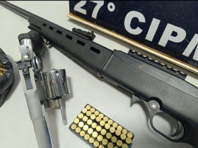 ​CAC tem armas apreendidas pela PM em Confresa (MT), após ameaçar de morte a esposa