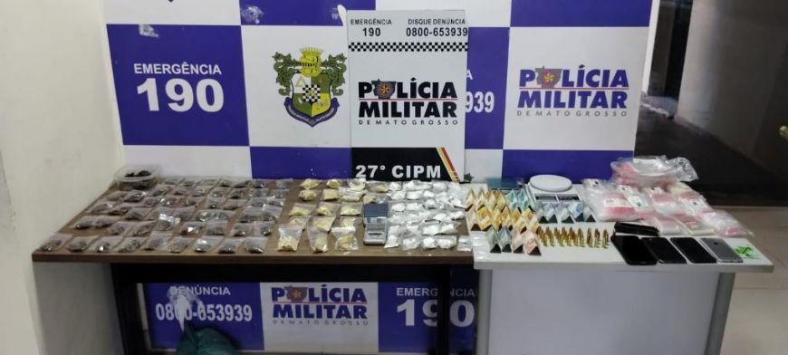 PM prende dupla de faccionados por tráfico e apreende porções de super maconha e cocaína em Confresa (MT)