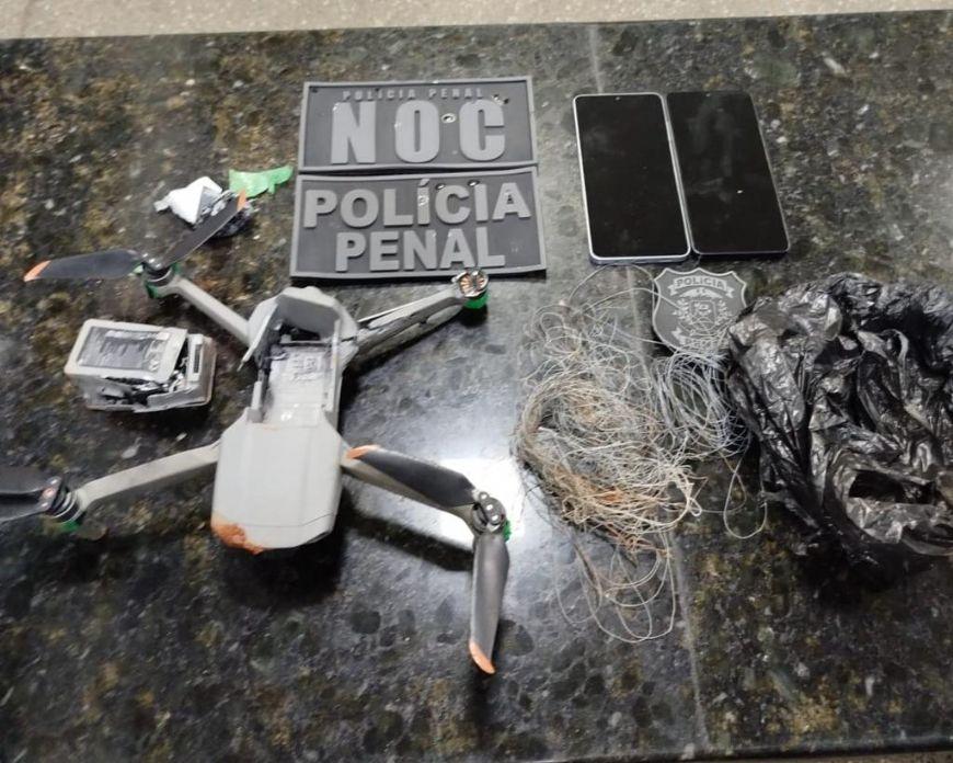 Polícia Penal apreende drone com celulares em penitenciária