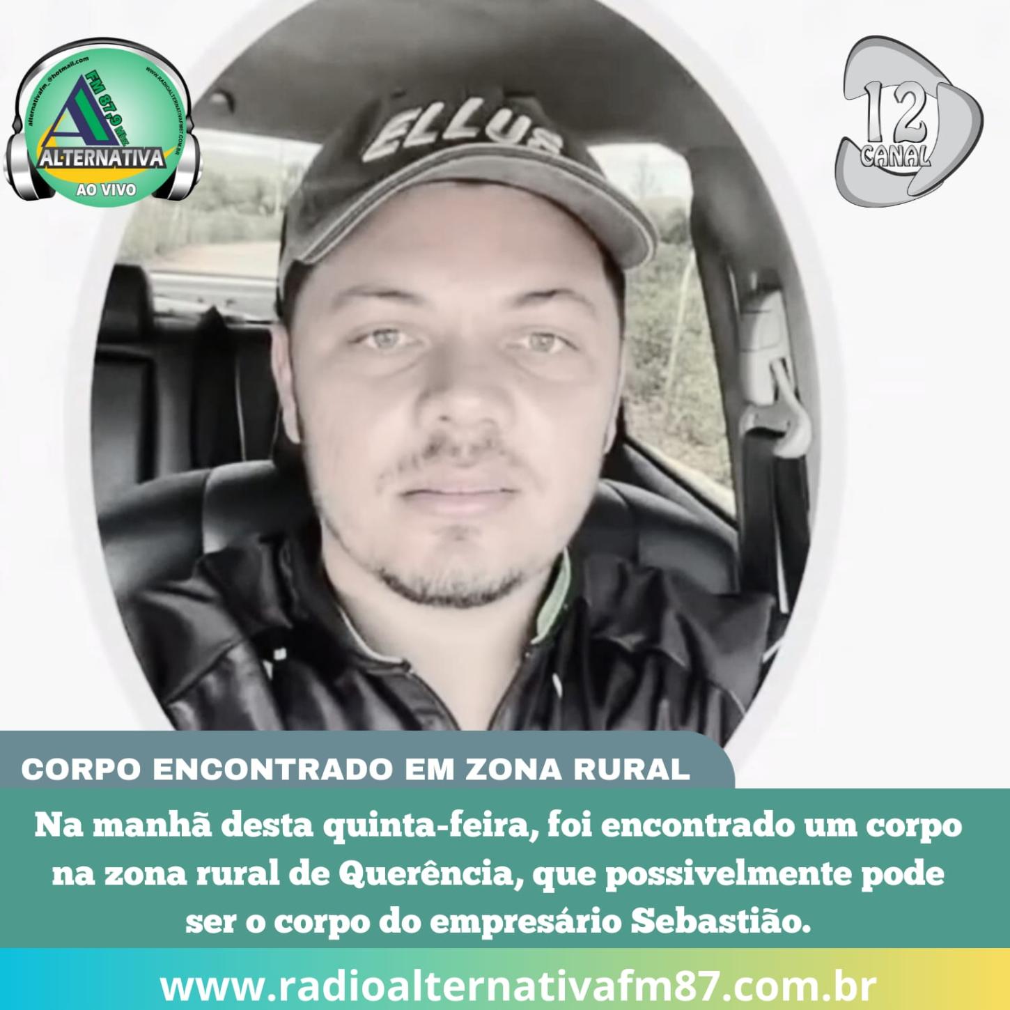 Corpo encontrado na zona rural de Querência pode ser de homem desaparecido desde o dia 11.