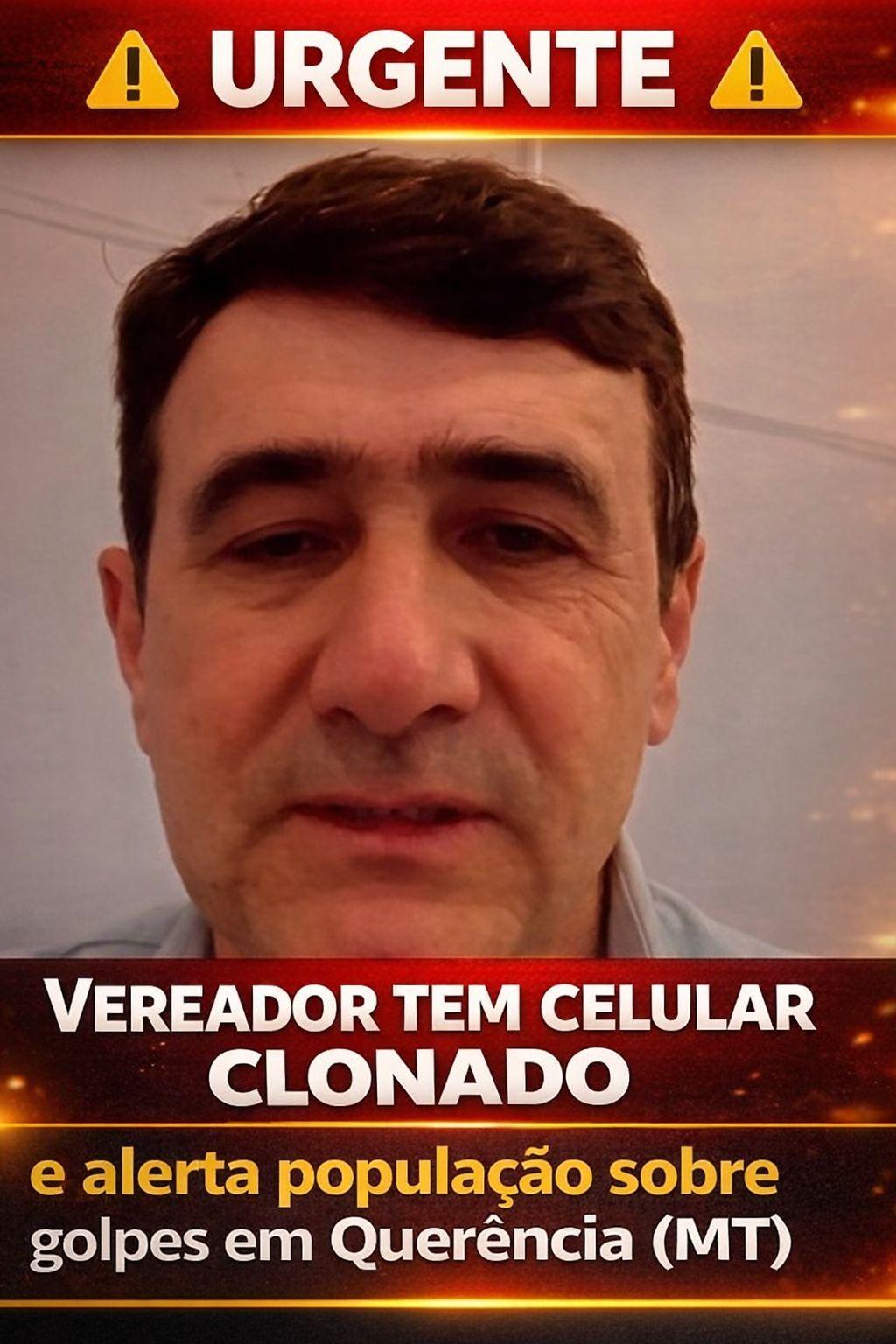 Vereador tem celular clonado e alerta população sobre golpes em Querência (MT)