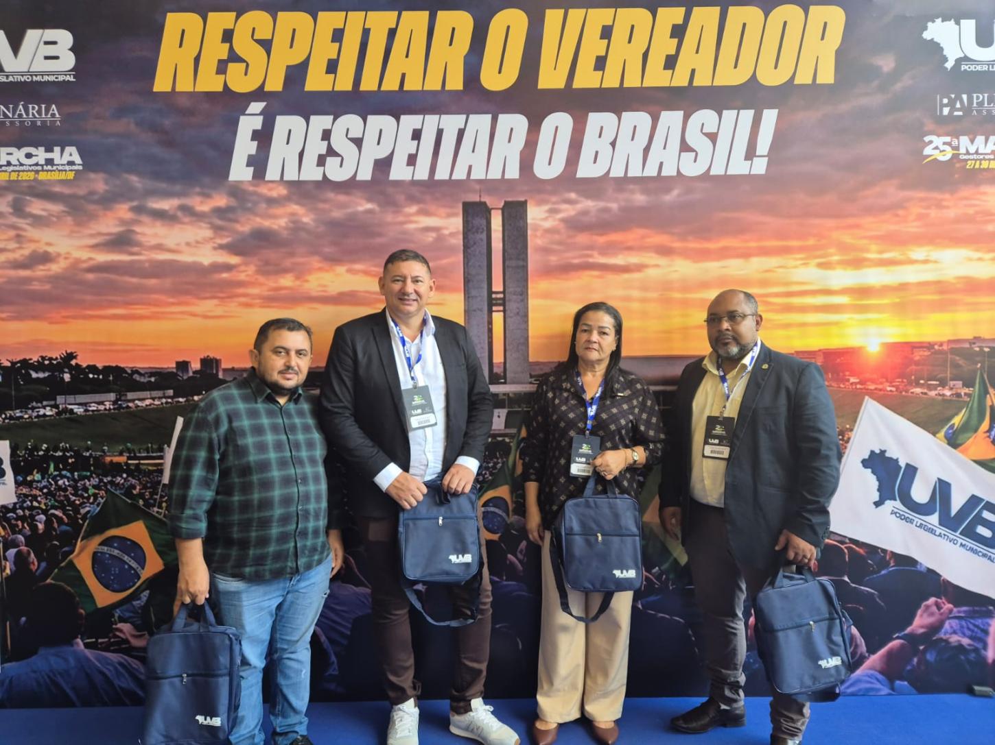 Vereadores de Querência participam da 25ª Marcha dos Gestores e Legislativos Municipais, em Brasília