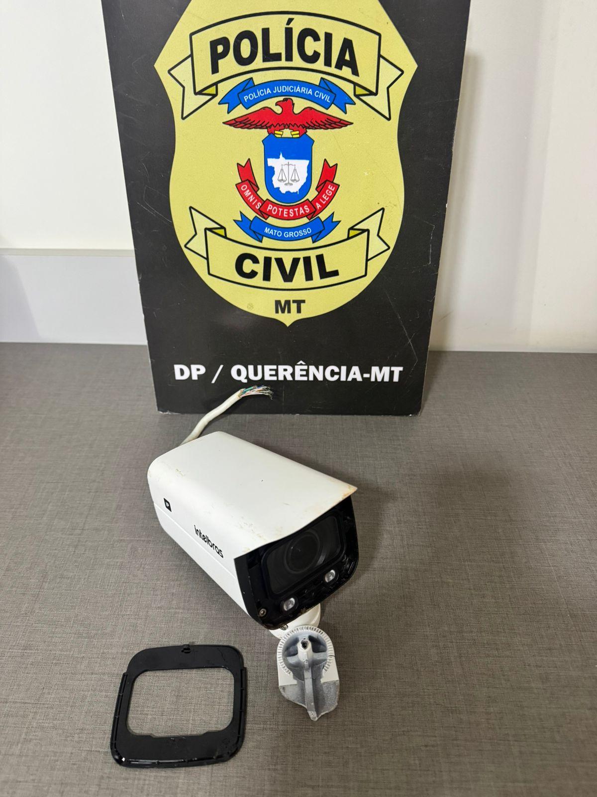 Polícia Civil identifica suspeitos de furtar câmera do programa Vigia Mais MT em Querência