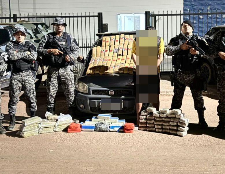 Carga milionária interceptada: operação na BR-158 apreende 89 quilos de drogas e prende suspeito em flagrante em Bom Jesus do Araguaia