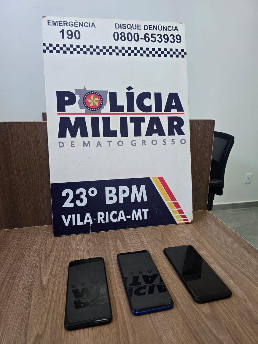 Celulares com suposto material pornográfico infantil levam três homens para a prisão erm Vila Rica (MT)